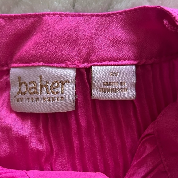 Baker by Ted Baker Girls Pink Flowy Top Size 6 - Picture 3 of 8